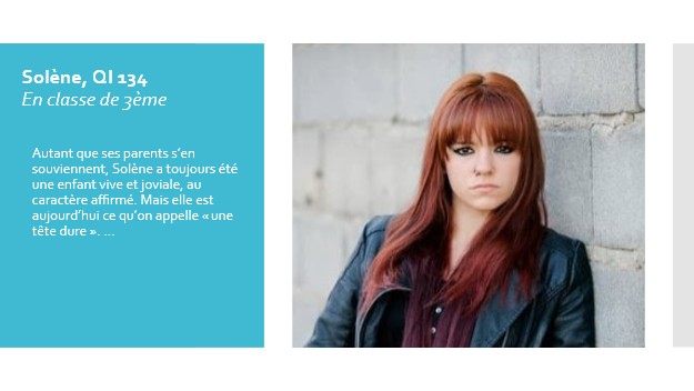 Sol�ne adolescente HPI - vive au caract�re affirm�